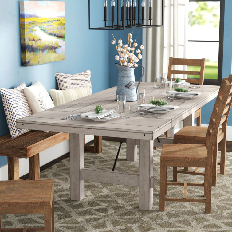 Laurel Foundry Modern Farmhouse Dulcia Extendable Trestle Dining Table